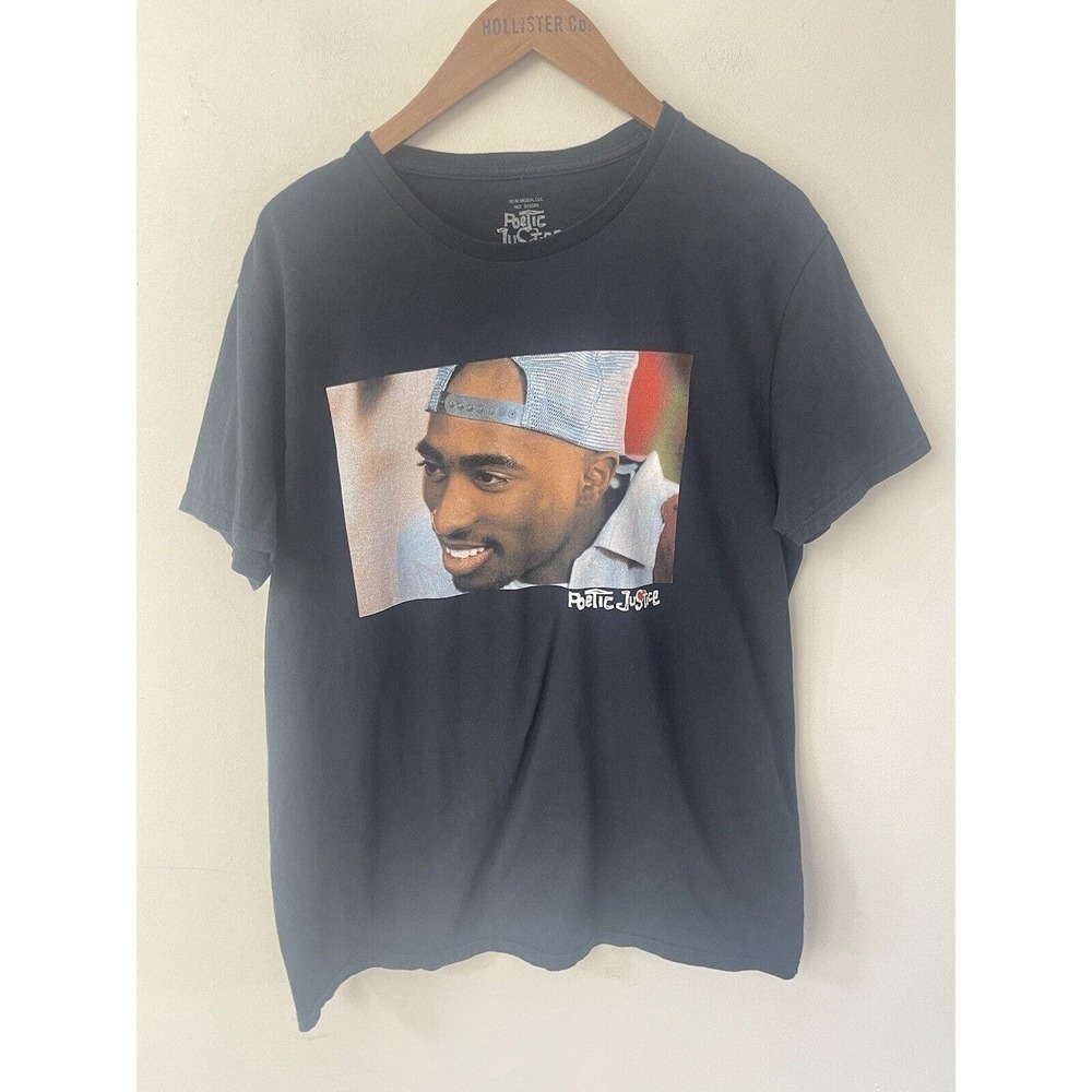 New Moda Tupac Poetic Justice Tee Mens Size Large T-shirt